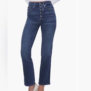 Good American dark wash boot cut jean